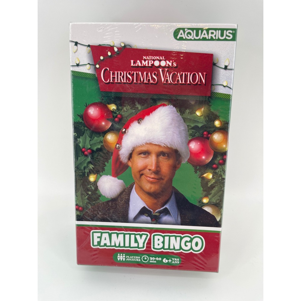National Lampoon's Christmas Vacation Family Bingo Unisex OS Red New Movie Game